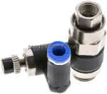 Drosselrückschlagventil G 1/4" -6mm, entsperrbares Rückschlag