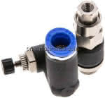 Drosselrückschlagventil G 1/8" -8mm, entsperrbares Rückschlag