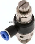 Winkel-Drosselrückschlag-,ventil G 1/4"-4mm,abluftregeln