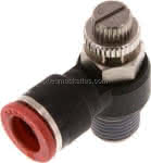 Winkel-Drosselrückschlag-,ventil R 1/4"-10mm,zuluftregel