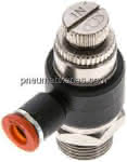 Winkel-Drosselrückschlag- ventil G 3/8"-6mm,zuluftregeln