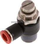 Winkel-Drosselrückschlag- ventil R 3/8"-8mm,zuluftregeln
