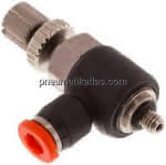 Mini-Winkel-Drosselrückschlag-,ventile M 3-3mm