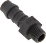 Gewindetülle R 1/8"-9 (3/8")mm,, PA 6
