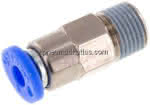 Rückschlagventil R 1/8"-4mm,,Durchfluss vom Gewinde zum Sch