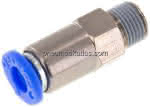 Rückschlagventil R 1/8"-6mm,,Durchfluss vom Gewinde zum Sch