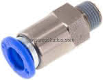 Rückschlagventil R 1/8"-8mm,,Durchfluss vom Gewinde zum Sch