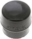 SIMPLEX-Schlageinsatz, Gummi, schwarz, Ø 60 mm