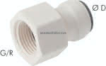 Steckanschluss m. Innengew.,NPT 1/8"-8mm, IQS-LE (EPDM-Dic