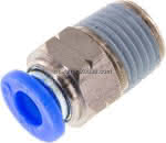 Gerader Steckanschluss NPT 1/,4"-1/4" (6,35 mm), IQS-Inch