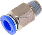 Gerader Steckanschluss NPT 1/,4"-3/8" (9,52 mm), IQS-Inch