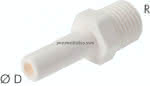 Einschraubtülle NPT 1/4"-4mm,Stecknippel, IQS-LE (EPDM-Dich