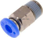 Gerader Steckanschluss NPT 1/,8"-3/16" (4,76 mm), IQS-Inch