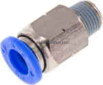Gerader Steckanschluss NPT 1/,8"-5/16" (7,94 mm), IQS-Inch