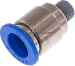 Gerader Steckanschluss R 1/8"-,12mm, IQS-Standard m. Innens.