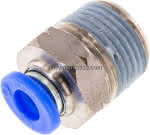Gerader Steckanschluss NPT 3/,8"-1/4" (6,35 mm), IQS-Inch