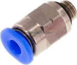 Gerader Steckanschluss UNF 10-,32-1/8" (3,17 mm), IQS-Inch