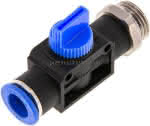 3/2-Wege-Absperrventil R 1/2"-,10mm, Gewindeseite entlüftend