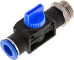 3/2-Wege-Absperrventil G 1/2"- 12mm, Gewindeseite entlüftend