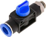 3/2-Wege-Absperrventil G 1/4"- 12mm, Gewindeseite entlüftend