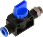 3/2-Wege-Absperrventil G 1/8"- 6mm, Gewindeseite entlüftend