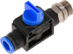 3/2-Wege-Absperrventil G 3/8"-,10mm, Gewindeseite entlüftend
