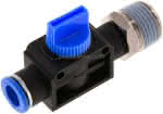 3/2-Wege-Absperrventil R 1/2"-,10mm, Schlauchseite entlüftend