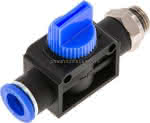 3/2-Wege-Absperrventil G 1/4"- 10mm, Schlauchseite entlüftend