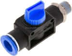 3/2-Wege-Absperrventil R 1/4"-,12mm, Schlauchseite entlüftend