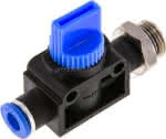 3/2-Wege-Absperrventil G 1/4"- 6mm, Schlauchseite entlüftend