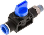 3/2-Wege-Absperrventil R 1/8"-,8mm, Schlauchseite entlüftend