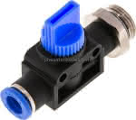3/2-Wege-Absperrventil G 3/8"-,8mm, Schlauchseite entlüftend
