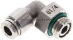 Winkel-Steckanschluss G 1/4"- 6mm, IQS-ES LE/IQS-PVDF