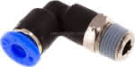 Winkel-Steckanschluss NPT 1/8" -3/16" (4,76 mm), IQS-Inch