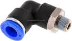 Winkel-Steckanschluss NPT 1/8" -3/8" (9,52 mm), IQS-Inch