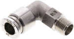 Winkel-Steckanschluss R 1/8"- 8mm, IQS-ES LE/IQS-PVDF