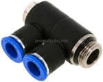 Steck-Mehrfachverteiler, 2-,fach G 1/2"-12mm, IQS-Standard