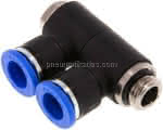 Steck-Mehrfachverteiler, 2-,fach G 1/4"-10mm, IQS-Standard