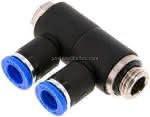 Steck-Mehrfachverteiler, 2-,fach G 1/4"-8mm, IQS-Standard