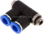 Steck-Mehrfachverteiler, 2-,fach G 1/8"-8mm, IQS-Standard