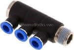 Steck-Mehrfachverteiler, 3-,fach R 1/2"-10mm, IQS-Standard