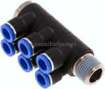 Steck-Mehrfachverteiler, 6-,fach R 1/2"-10mm, IQS-Standard