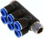 Steck-Mehrfachverteiler, 6-,fach R 1/2"-12mm, IQS-Standard