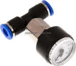 Manometer 0 - 10bar, 6mm,Schlauch, IQS-Standard