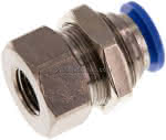 Schott-Steckanschluss mit IG.,G 1/4"-12mm, IQS-Standard