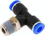 T-Steckanschluss NPT 1/4"-1/4",(6,35 mm), IQS-Inch