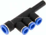 Steckanschluss-Mehrfachvert.,10mm-8mm, IQS-Standard