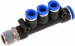 Steckanschluss-Mehrfachvert. R,3/8"-10mm-8mm, IQS-Standard