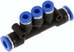 Steckanschluss-Mehrfachvert.,6mm-4mm, IQS-Standard