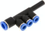 Steckanschluss-Mehrfachvert.,8mm-6mm, IQS-Standard